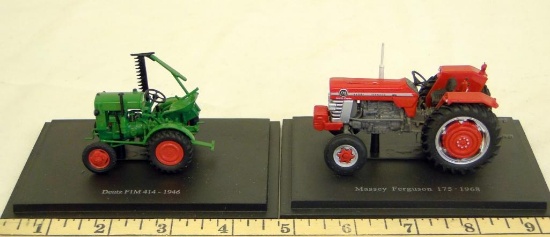 EARLY MODEL DIECAST TRACTORS ON BASE