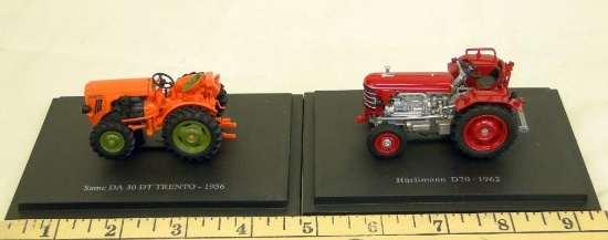 EARLY MODEL DIECAST TRACTORS ON BASE