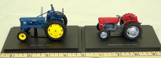 EARLY MODEL DIECAST TRACTORS ON BASE