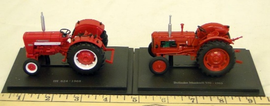EARLY MODEL DIECAST TRACTORS ON BASE