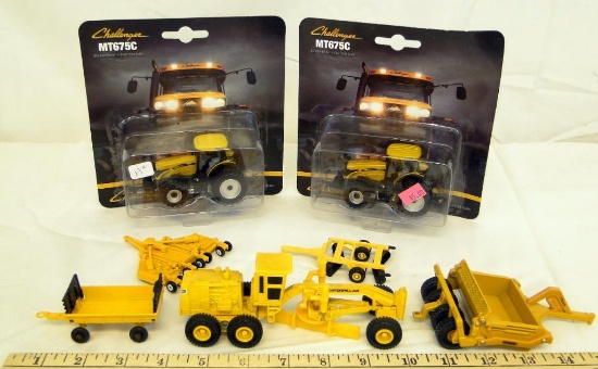 NEW IN PACKAGE CATERPILLER TRACTORS AND SOME IMPLEMENTS