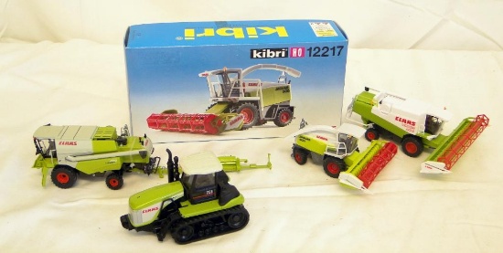 NEW IN PACKAGE CLAAS COMBINE AND TRACTOR IMPLEMENT LOT