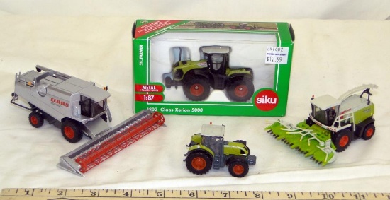 NEW IN PACKAGE CLAAS TRACTOR AND COMBINE LOT