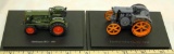 EARLY MODEL DIECAST TRACTORS ON BASE