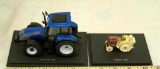 EARLY MODEL DIECAST TRACTORS ON BASE