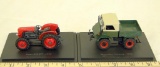 EARLY MODEL DIECAST TRACTORS ON BASE