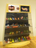 DISPLAY WITH DIECAST PIECES INSIDE - DIFFERENT BRANDS