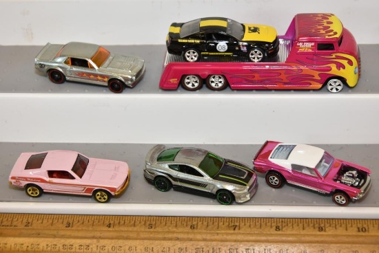 SCALE: 1:64 INCLUDES 1- ALIEN PROJECTS DREAMLINER- CAR GLUED ON, 1-2010 HOTWHEELS '67 FORD MUSTANG