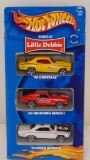 SCALE: 1/64 SERIES III LITTLE DEBBIE SPECIAL EDITION 3-CAR SET. INCLUDES: '70 CHEVELLE, '69 MUSTANG