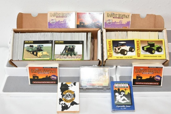 TRADING CARDS JOHN DEERE TRADING CARDS, HARVEST HERITAGE TRADING CARDS, TOY FARMER TRADING CARDS,