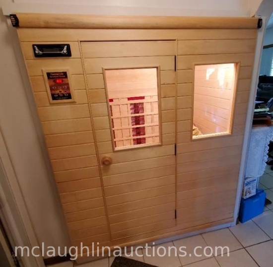 Thermal Life Infrared sauna (approximately 4x6) Buyer to disassemble and remove