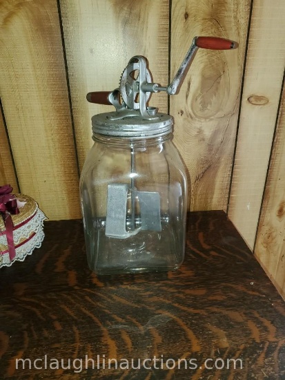 Large Glass Butter churn