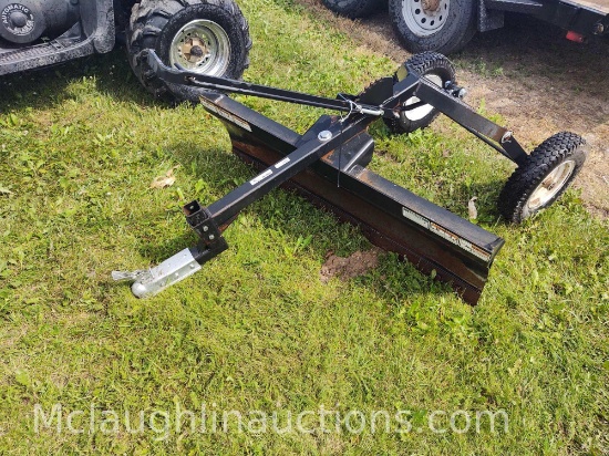 Tufline 48 in pull behind scraper blade / grader. Designed to be used behind ATV or lawn tractor.