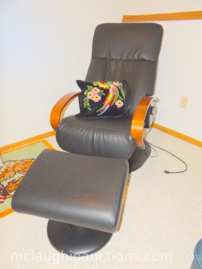 MASSAGE CHAIR AND OTTOMAN