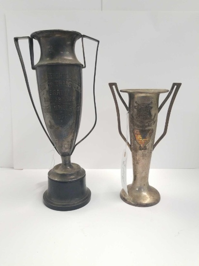 Pair of vintage trophies at both look to be in great condition. Marked Regatta 1928 and grand