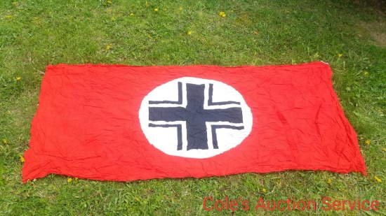 German Nazi flag that measures 5.10 x 3. Note, we do not condone the atrocities committed by the