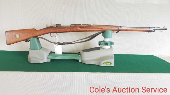 Swedish military Mauser rifle 6.5 x55 mm caliber. Looks to be in great condition. 29 inch barrel,