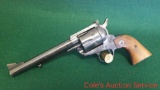 Ruger Blackhawk 44 Rem Mag revolver. Dated 1958, flat top variation 3, XR - 3 grip, 6.5 inch barrel,