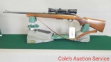 Winchester model 100 308 rifle. Includes Weatherby scope 2 x 7 Supreme, dated 1963, 22 inch barrel,