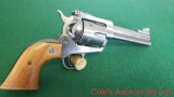 Ruger Blackhawk 45 Colt revolver. Dated 1979, 4.5 inch barrel, 10 inch overall, serial number 46 -
