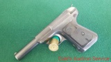 Savage Model 1917 380 caliber dated 1922 serial number 22652 B. 6.5 inch overall and 3.75 inch