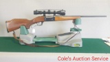 Savage model 99c rifle chambered in 243 Win. Series a, Simmons scope, dated 1965?, 22 inch barrel,