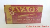 Savage 30-30 170 grain soft point ammunition. Box is sealed in plastic!