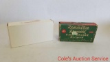 Two boxes of 8 mm Mauser ammunition. See photos for details.