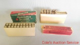 Two boxes of collector ammunition. 7 mm smokeless and 32 Remington. The 7mm is a partial box, and