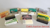 Huge lot of ammunition. Partial box of 38-55, partial box of 223 Remington, 38 Special brass, 25 - 2