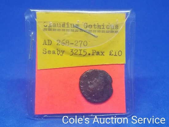 Pirate treasure ship coin! AD 268 - 270 Seaby 3215. See photos for details.