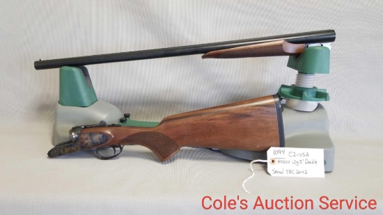 CZ-USA huglu 12 gauge 3 inch double barrel shotgun. In like new condition with case and chokes.