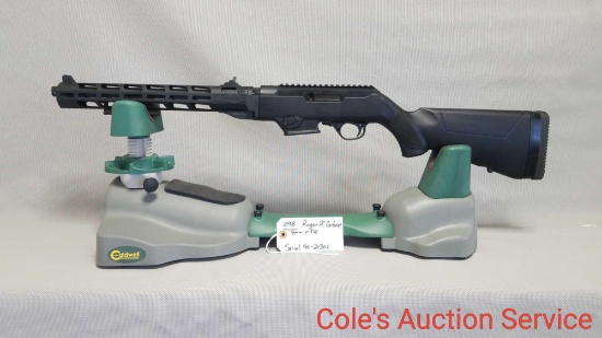 Ruger PC Carbine 9 mm rifle. Serial number 911 - 21301. Appears to be brand new in box.