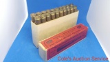 Full box of UMC 7 mm smokeless cartridges for Remington and Mauser rifles. In nice box!