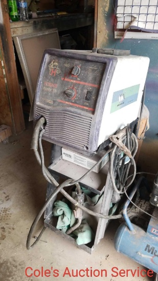 Hobart commercial MIG welder model Handler 175. In good condition and includes tank cables chart and