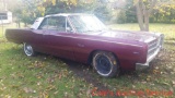 1967 Plymouth Sport Fury 3 convertible. Features big block engine and automatic transmission. Car is