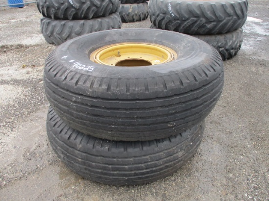PAIR OF FLOATER TIRES RIMS - 16.00-24BT