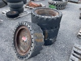 12.16X5 SOLID TIRES (4)