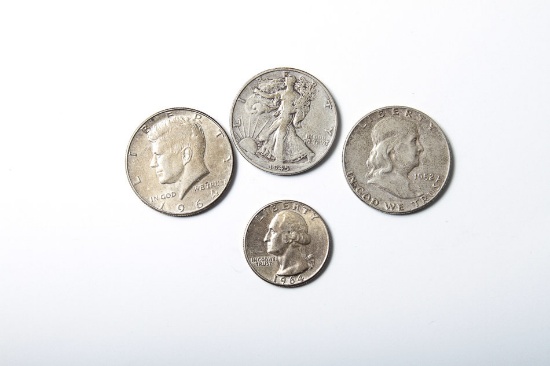 90% silver circulated coins, $1.75 face value