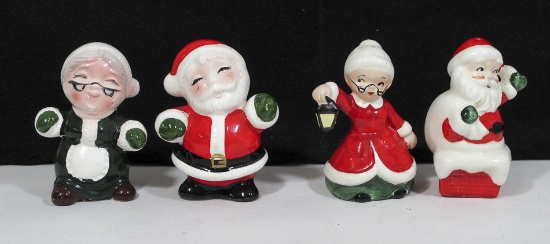Two Pairs of Vintage Japanese Christmas Shakers