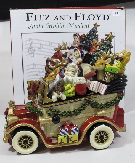 Fitz and Floyd Santa Mobile Musical