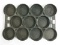 11 Hole Cast Iron Muffin Pan, Marked 