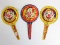Lot of Three Kirchoff Tin Noisemakers
