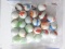 Lot of 25 Agate Type Shooter Marbles