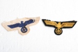 Lot of 2 WWII Nazi Military Patches