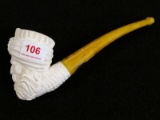 Meerschaum Pipe with Turbaned Head Bowl