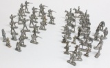 Lot of 54 Assorted Metal Toy Soldiers