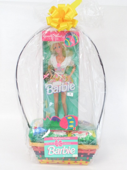 Russell Stover Candies Barbie, new in basket