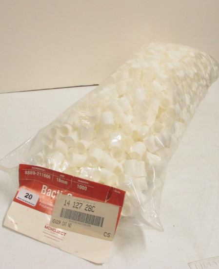 1,000 Caps for Bacteriological Tubes