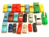 Lot of 24 Assorted Small Plastic Cars